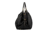 0244. Louis Vuitton, Black Mahina XL Shoulder Bag, Gold Hardware4