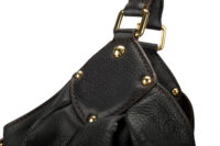 0244. Louis Vuitton, Black Mahina XL Shoulder Bag, Gold Hardware7