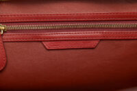 0245. Celine Luggage, Red Leather, Gold Hardware12