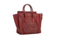 0245. Celine Luggage, Red Leather, Gold Hardware2