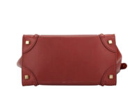 0245. Celine Luggage, Red Leather, Gold Hardware7