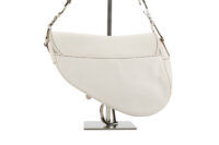 0249. Christian Dior Saddle Vintage, White Leather, Silver Hardware10