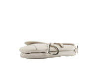 0249. Christian Dior Saddle Vintage, White Leather, Silver Hardware11