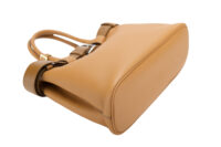 0123. Prada Buckle Medium Leather Handbag, Gold Hardware