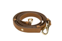0123. Prada Buckle Medium Leather Handbag, Gold Hardware