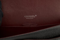 0255. Chanel Timeless Classic Jumbo Flap, Caviar, Silver Hardware