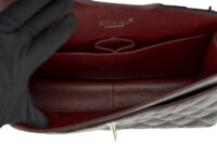 0255. Chanel Timeless Classic Jumbo Flap, Caviar, Silver Hardware