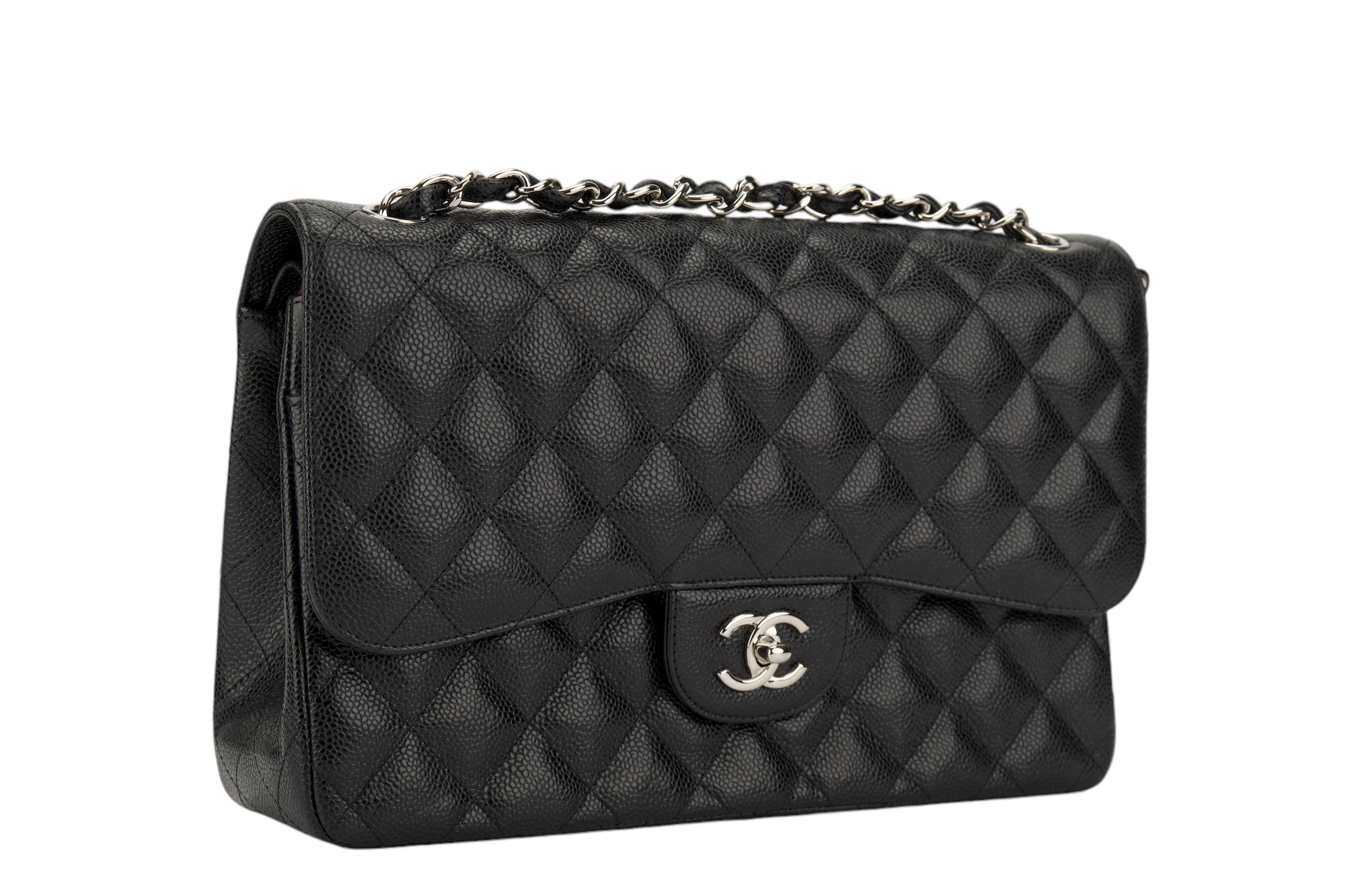 Chanel Timeless Classic Jumbo Flap, Caviar, Silver Hardware Love Pre Love