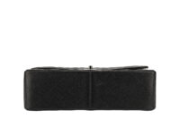 0255. Chanel Timeless Classic Jumbo Flap, Caviar, Silver Hardware