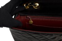 0269. Chanel Black Jumbo Vintage, Single Flap, Gold Hardware12