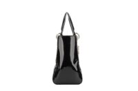 0272.Dior, Lady Dior, Medium, Black Patent Leather, Silver Hardware REVISED3
