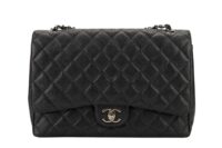 0274. Chanel Jumbo Double Flap, Black Caviar Leather, Silver Hardware1