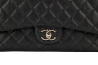 0274. Chanel Jumbo Double Flap, Black Caviar Leather, Silver Hardware6