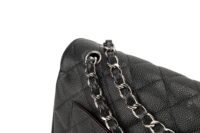 0274. Chanel Jumbo Double Flap, Black Caviar Leather, Silver Hardware7