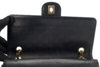 0275. Chanel Vintage Double Flap, Black Leather, Gold Hardware