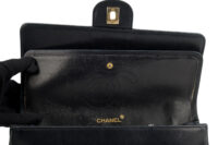 0275. Chanel Vintage Double Flap, Black Leather, Gold Hardware