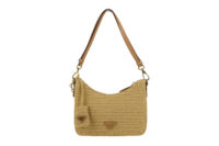 0276. Prada Raffia Crotchet Re-Edition, Gold hardware