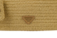 0276. Prada Raffia Crotchet Re-Edition, Gold hardware