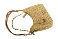 0276. Prada Raffia Crotchet Re-Edition, Gold hardware