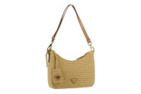 0276. Prada Raffia Crotchet Re-Edition, Gold hardware