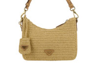 0276. Prada Raffia Crotchet Re-Edition, Gold hardware