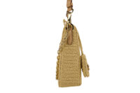 0276. Prada Raffia Crotchet Re-Edition, Gold hardware