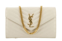 0278. YSL Monogram Matelassé, Cream White Leather, Gold Hardware1