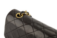 0279. Chanel Vintage Classic Double Flap, Black Lambskin, Gold Hardware10