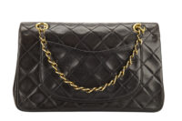 0279. Chanel Vintage Classic Double Flap, Black Lambskin, Gold Hardware4