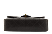 0279. Chanel Vintage Classic Double Flap, Black Lambskin, Gold Hardware7