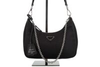 0287. Prada Re-Edition 2005 Black Nylon Handbag, Silver Hardware4