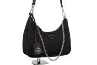 0287. Prada Re-Edition 2005 Black Nylon Handbag, Silver Hardware5