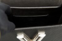 0290. Louis Vuitton Twist MM, Black Epi Leather, Silver Hardware14