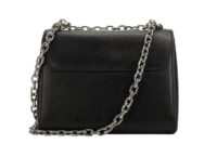 0290. Louis Vuitton Twist MM, Black Epi Leather, Silver Hardware4