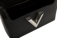 0290. Louis Vuitton Twist MM, Black Epi Leather, Silver Hardware9
