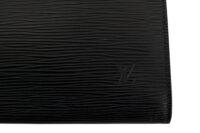 0293. Louis Vuitton Pochette, Black Epi Leather, Silver Hardware13