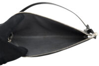 0293. Louis Vuitton Pochette, Black Epi Leather, Silver Hardware15