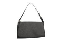 0293. Louis Vuitton Pochette, Black Epi Leather, Silver Hardware2