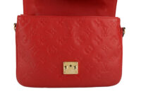 0307. Louis Vuitton Pochette Metis Red Empreinte9