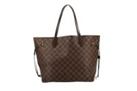 0310. Louis Vuitton Neverfull MM Damier Ebene:Rose, Gold Hardware1