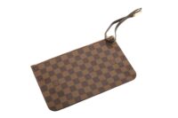0310. Louis Vuitton Neverfull MM Damier Ebene:Rose, Gold Hardware15