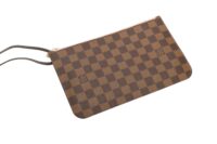 0310. Louis Vuitton Neverfull MM Damier Ebene:Rose, Gold Hardware16