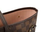 0310. Louis Vuitton Neverfull MM Damier Ebene:Rose, Gold Hardware9