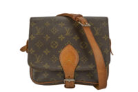 0327. Louis Vuitton Cartouchiere, Monogram, Gold Hardware1