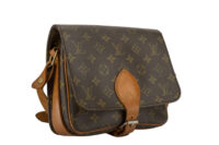 0327. Louis Vuitton Cartouchiere, Monogram, Gold Hardware3