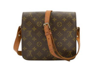 0327. Louis Vuitton Cartouchiere, Monogram, Gold Hardware5