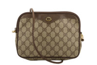 0328. Gucci GG Supreme Navy Messenger Bag, Silver Hardware1