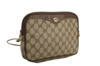 0328. Gucci GG Supreme Navy Messenger Bag, Silver Hardware2