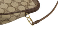 0328. Gucci GG Supreme Navy Messenger Bag, Silver Hardware4