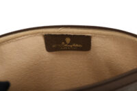 0328. Gucci GG Supreme Navy Messenger Bag, Silver Hardware9